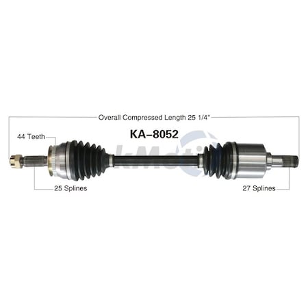 Surtrack Axle Cv Axle Shaft, Ka-8052 KA-8052